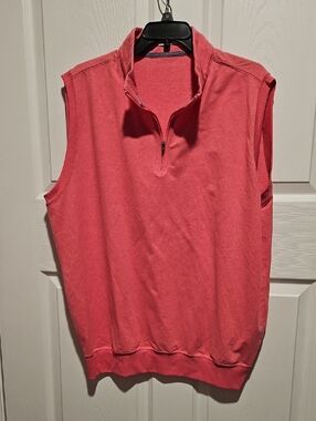 Oliver Ridley Coral Knit Sleeveless Vest